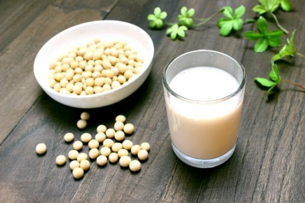 貧血予防に有効なタンパク質として豆乳の画像