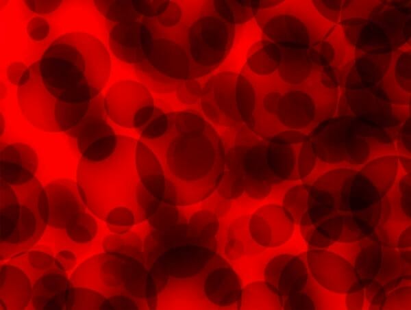 赤血球に含まれるヘモグロビンのイメージ